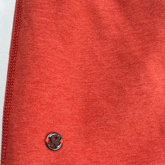 Rare Lululemon Orange Hooded Sweatshirt with Satin Trim - Picture 11 of 12